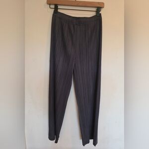 Issey Miyake Pleats Please Dark Grey Thicker Bottoms Straight Leg Pants